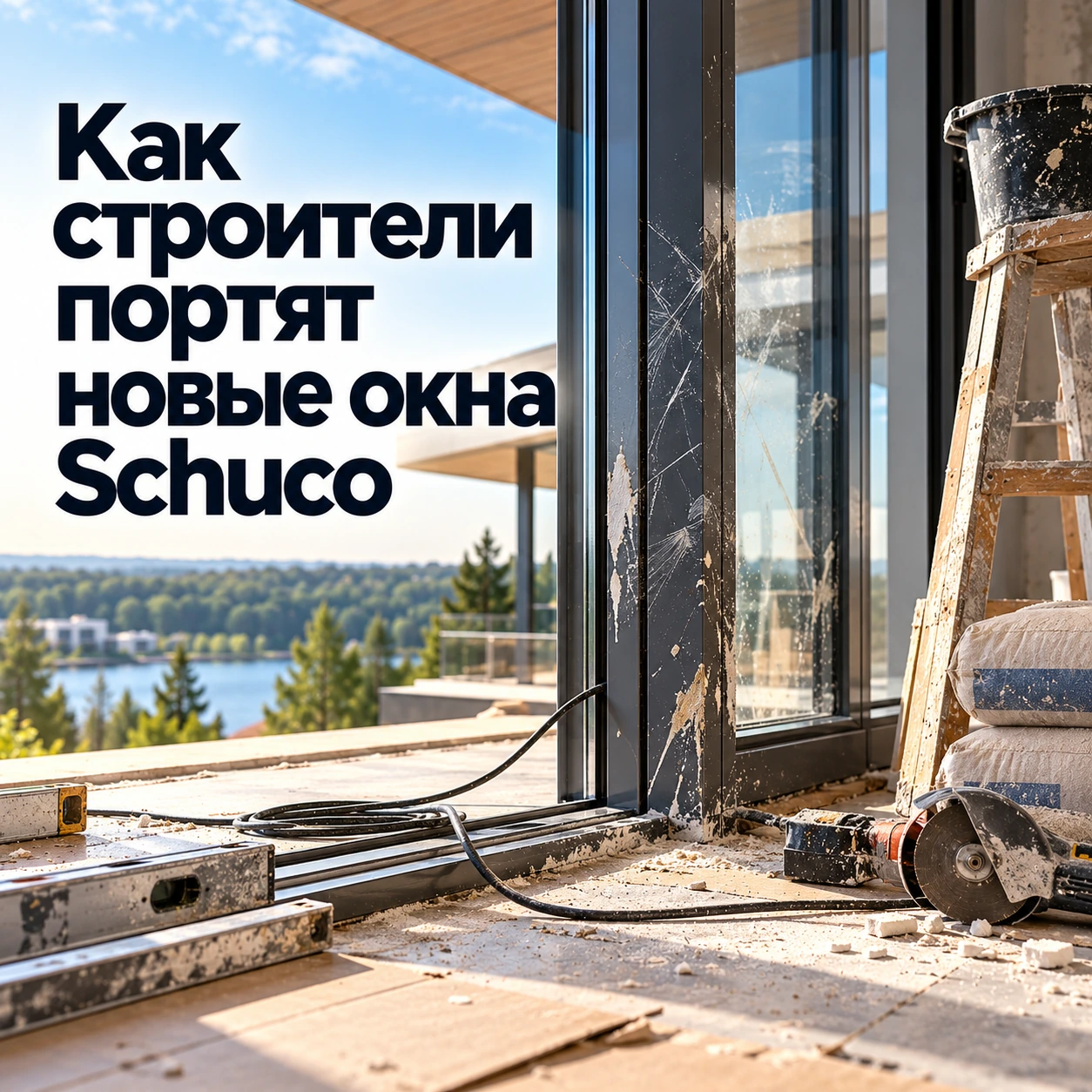 Как строители портят новые окна Schuco